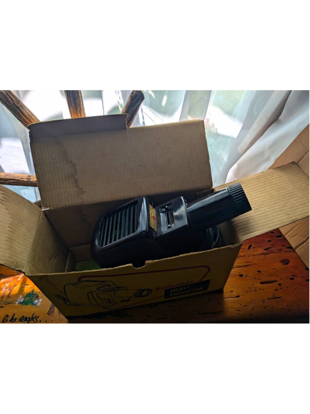 Vintage Kodak Kodaslide Merit 35mm Slide Projector Works Box Manual 1950s